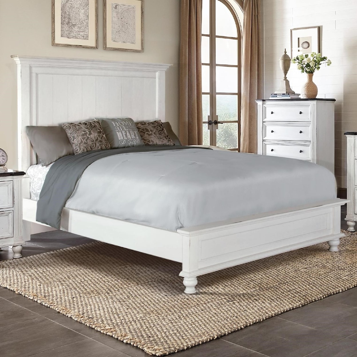 Sunny Designs Carriage House King Platform Bed