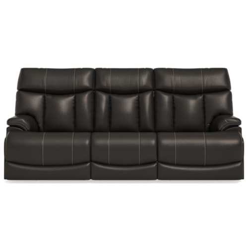 Casual Power Reclining Sofa with Power Headrest and Lumbar