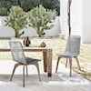 Armen Living Island Outdoor Patio Dining Chair - Set of 2