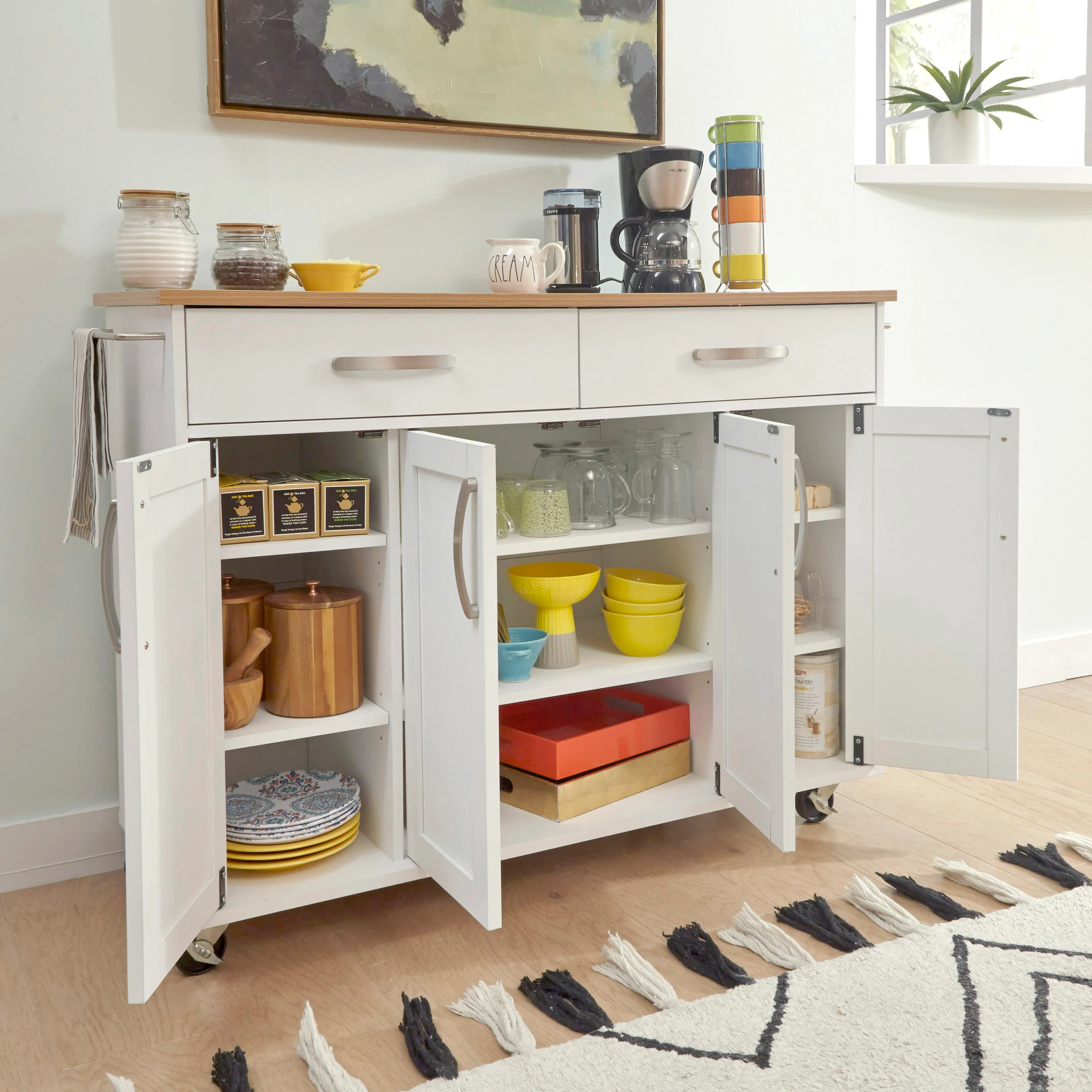 homestyles Storage Plus Kitchen Cart