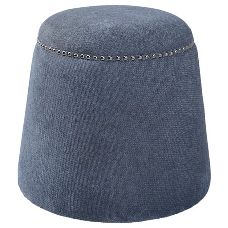 Gumdrop Denim Ottoman