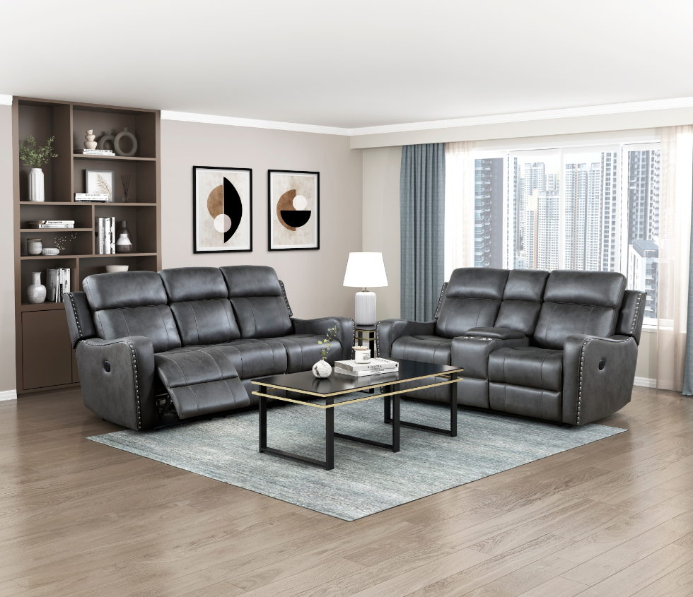 Power Double Reclining Loveseat