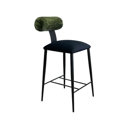 Non-Swivel w/ Back Counter Stool
