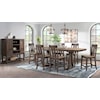 VFM Signature Transitions Dining Trestle Counter-Height Table