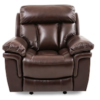 Power Glider Recliner with Pillow Arms