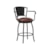 Shown in Yosemite Chestnut Vinyl and Matte Black Finish. Barstool May Not Represent Height Indicated.