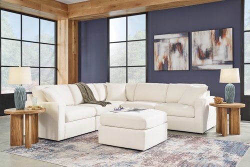 5-piece Sectional And Ottoman