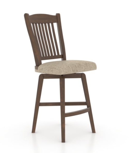 Traditional Customizable Swivel Stool