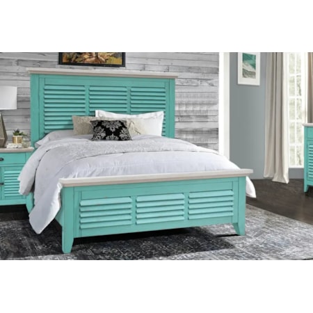 Low Profile Queen Panel Bed