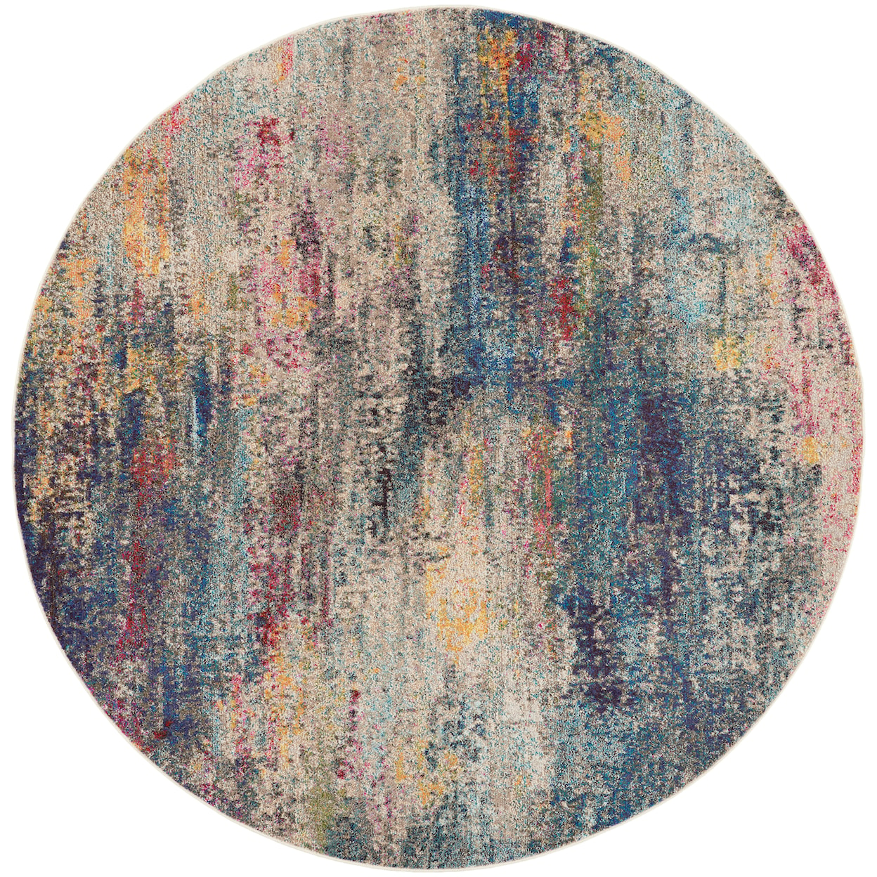 Nourison Celestial 7'10" Round  Rug