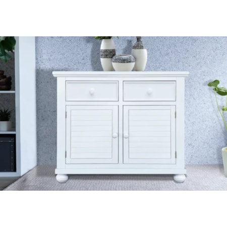 2-Door Storage Cabinet with Drawers