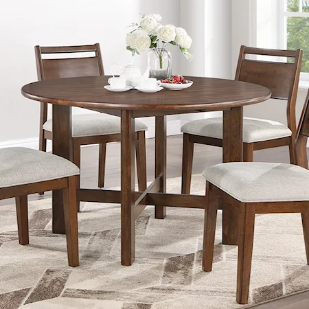 Transitional Round Dining Table