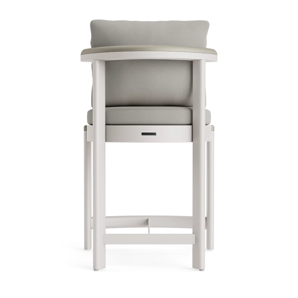 Brown Jordan Luca Cushioned Fixed Counter Stool