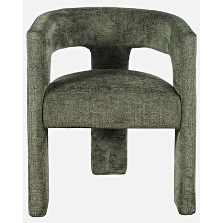 Gwen Upholstered Accent Chair - Forest Green