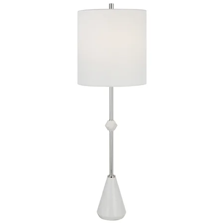 Chantilly Modern White Buffet Lamp