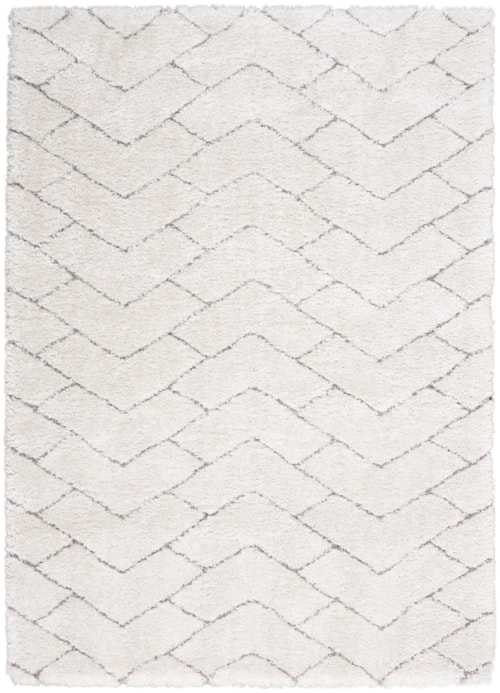 4' x 6' Ivory/Grey Rectangle Rug