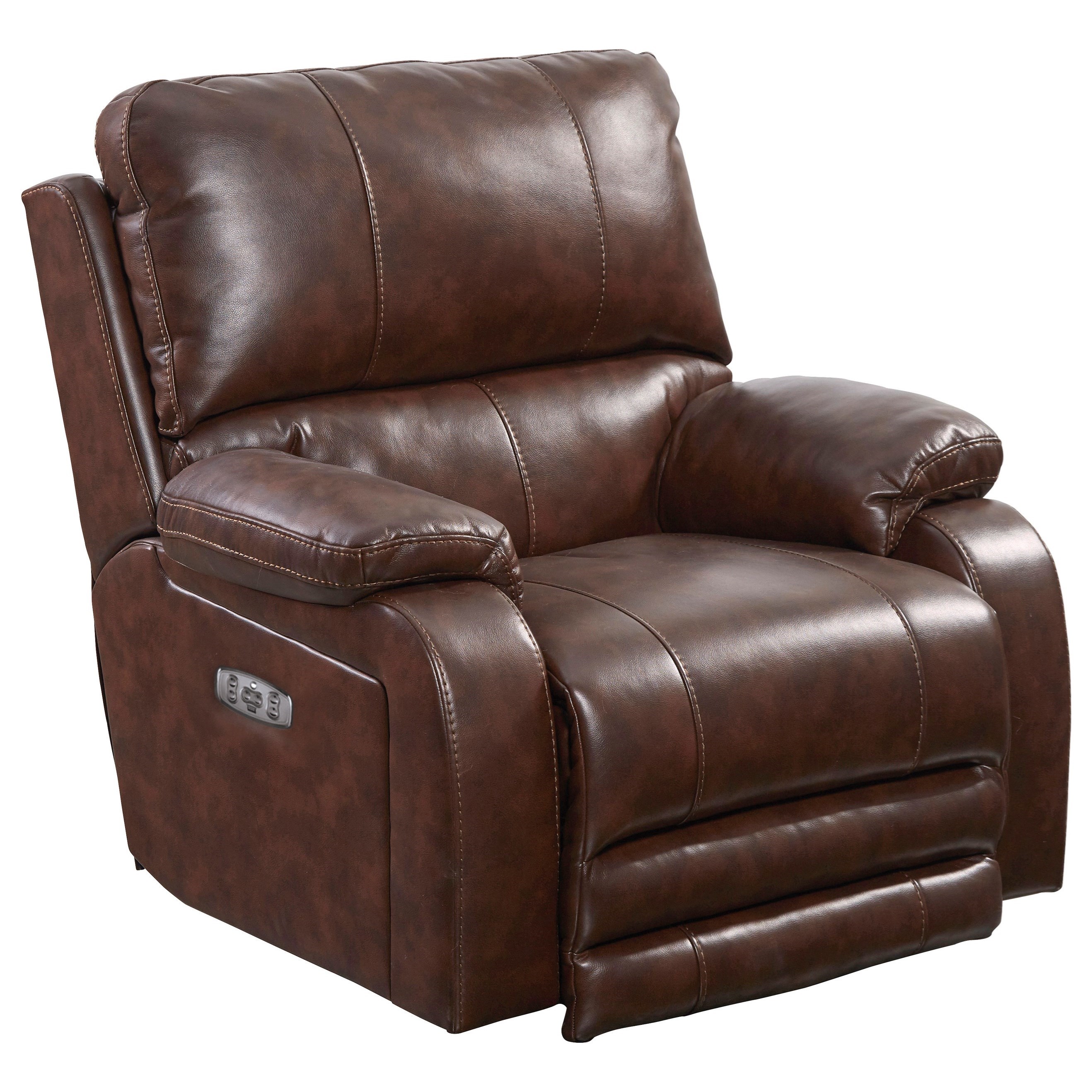 power recliner with adjustable headrest and power lumbar support