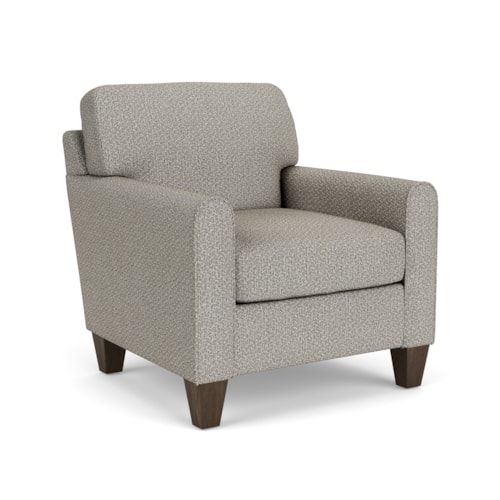 Contemporary Chair with Mailbox Arms