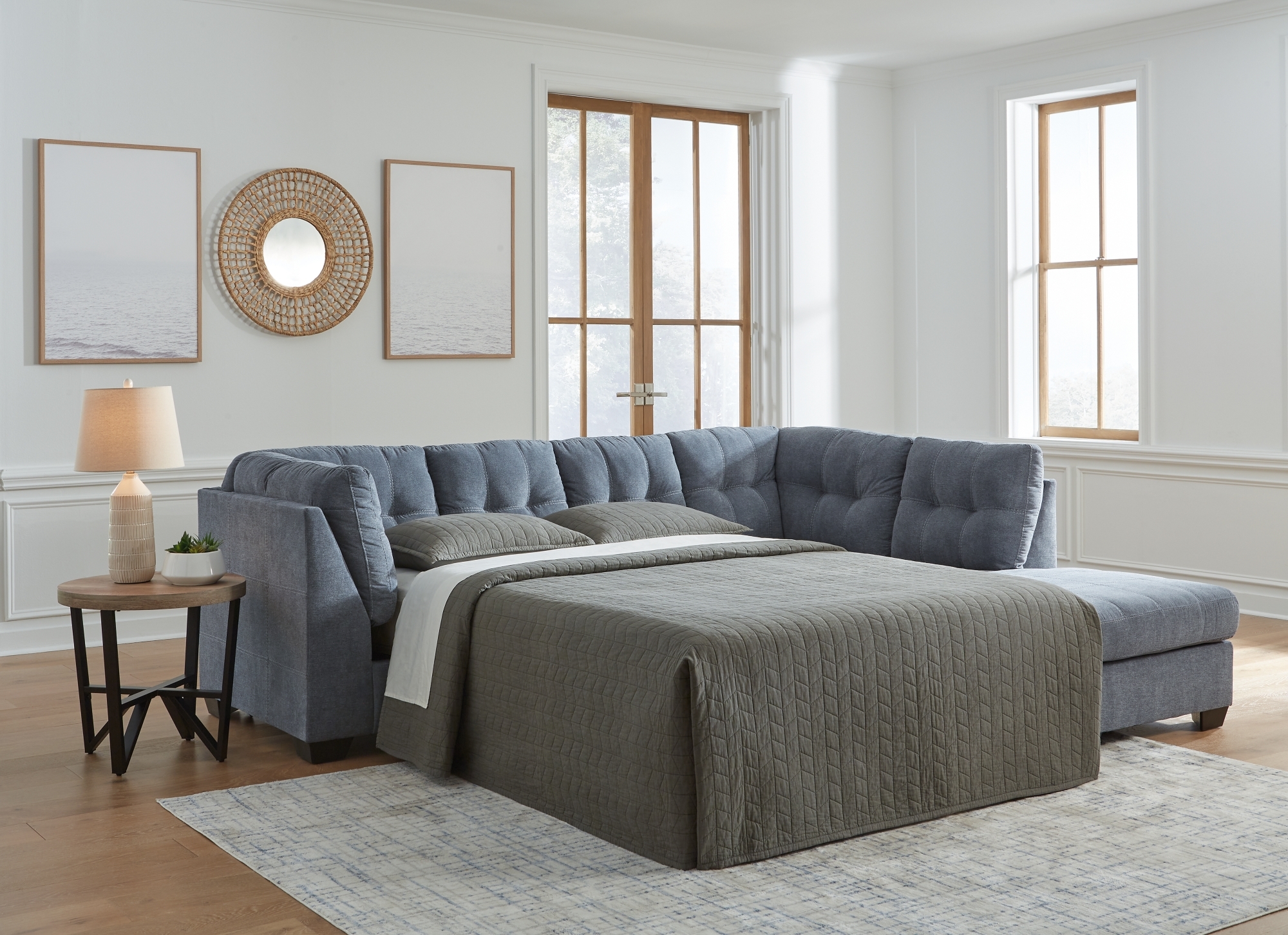 2-Piece Sleeper Sectional with Chaise