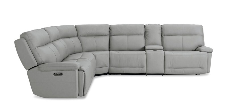 Bassett Club Level - Fletcher Transitional 6-Piece Power Sectional Sofa