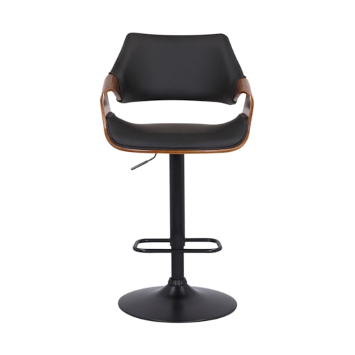 Mid-Century Modern Adjustable Swivel Barstool