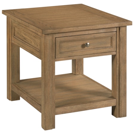 Rectangular 1-Drawer End Table