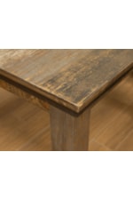 International Furniture Direct Loft Brown Rustic Square Dining Table