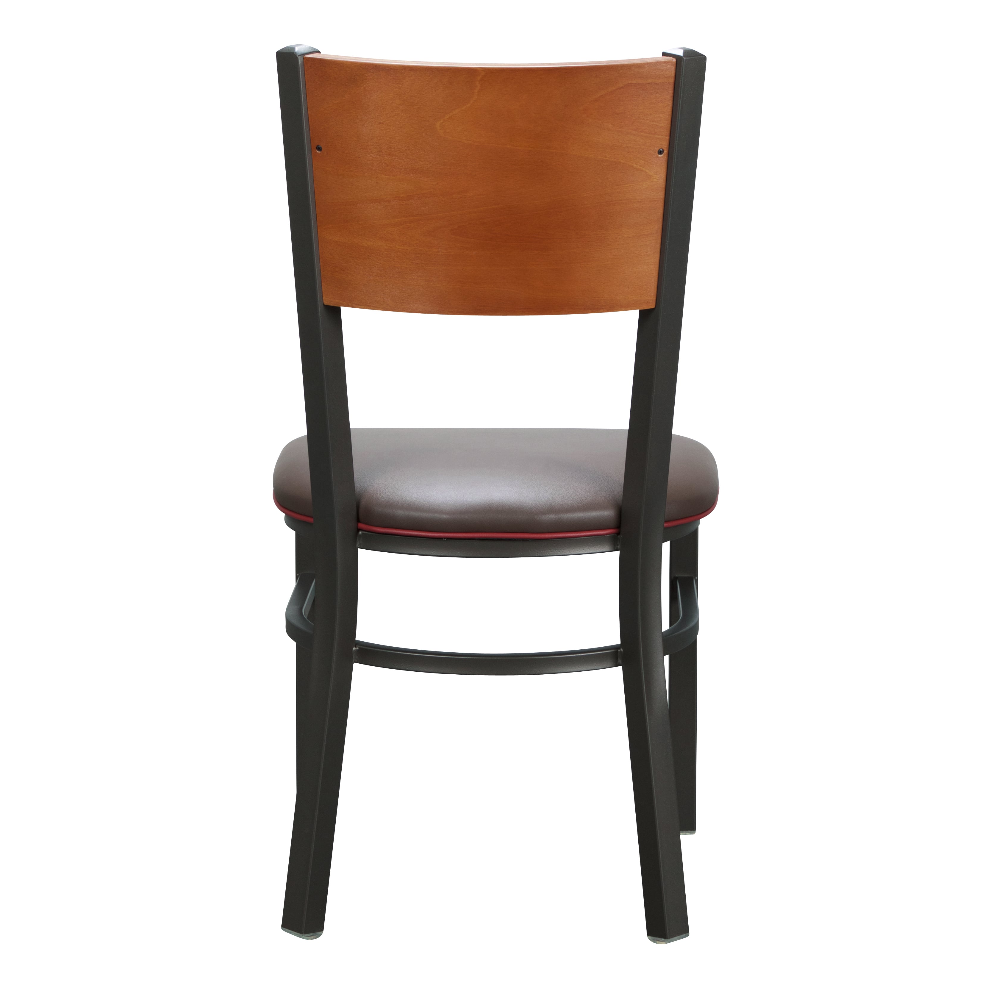 Sylas Blk Uph Mtl Side Chair W Wood Bk