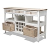 Sea Winds Trading Company Captiva Island Occasional Sideboard with Wine Rack