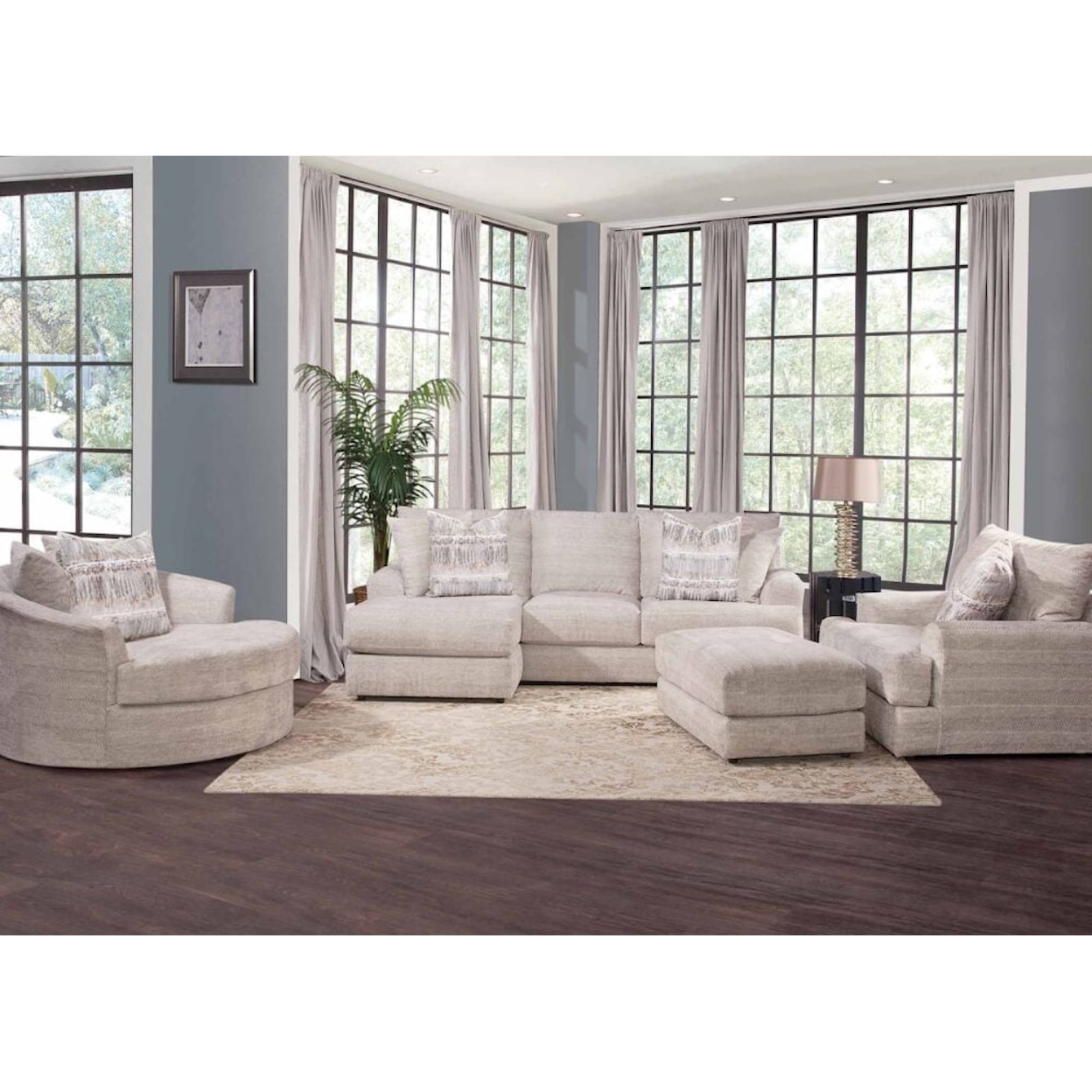 Franklin 945 Nash Sofa with Reversible Chaise