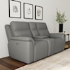 Flexsteel Latitudes - Sawyer Power Reclining Console Loveseat