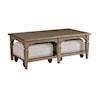 Hammary Maribelle Nesting Coffee Tbl W/2 Ottomans - Package