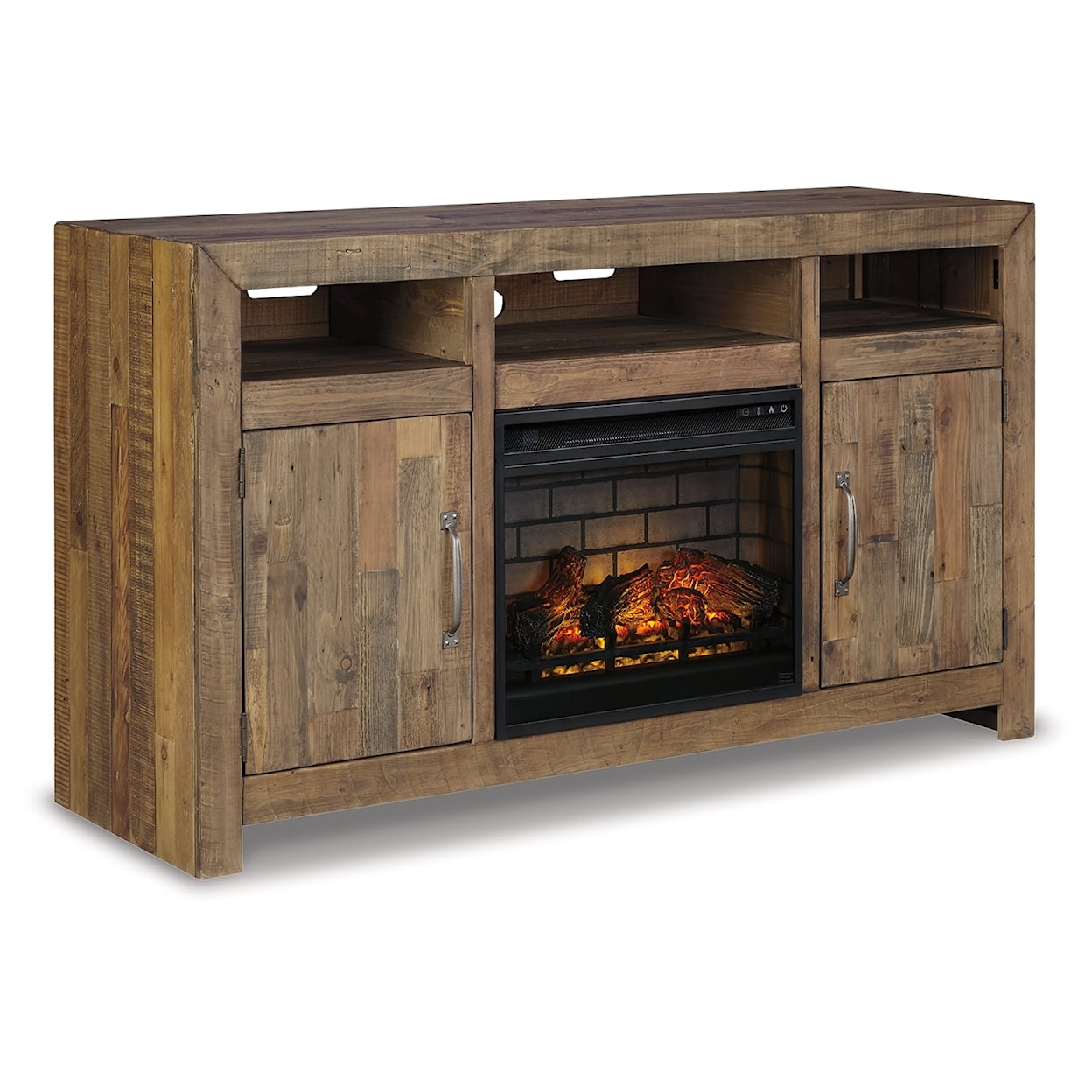Ashley Furniture Signature Design Sommerford 62" TV Stand with Electric Fireplace