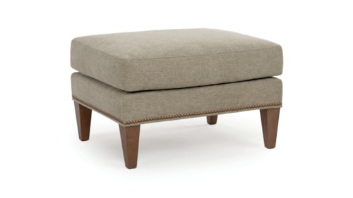 Transitional Accent Ottoman