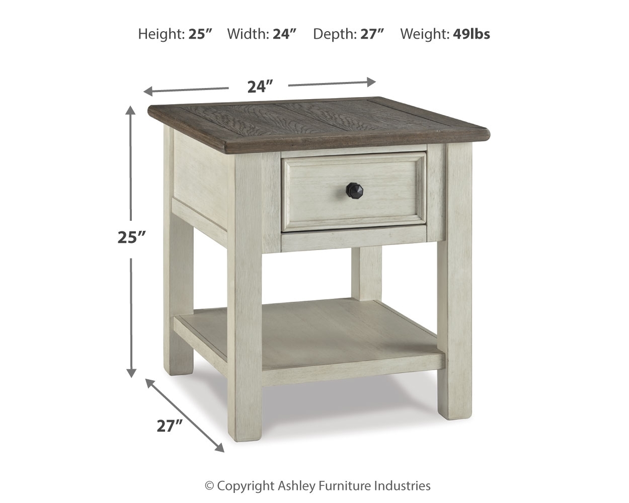 Rectangular End Table
