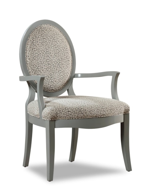 Transitional Wood Accent Chair