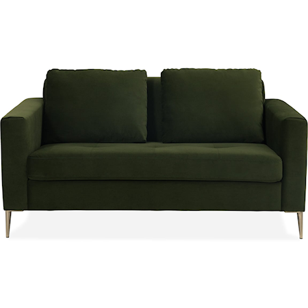 Sherbrook Mid-Century Modern Loveseat with Splayed Legs