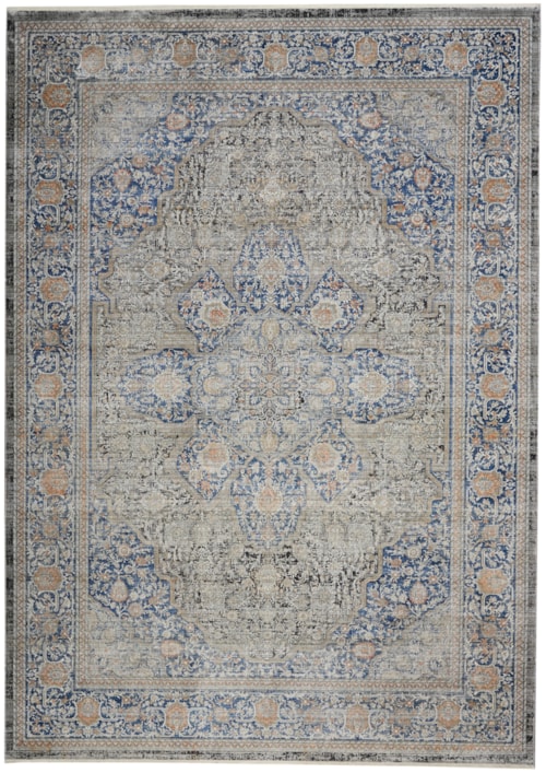 8' x 10' Blue Rectangle Rug