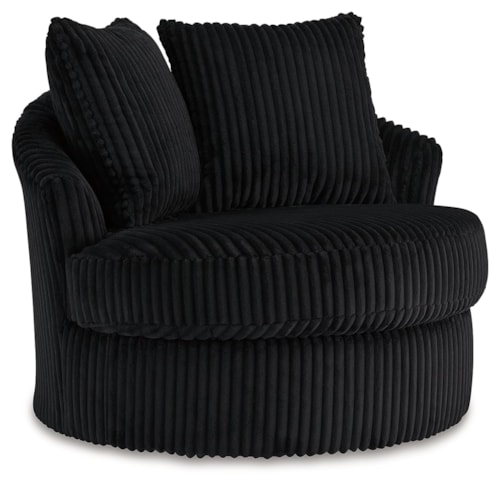Corduroy Swivel Chair