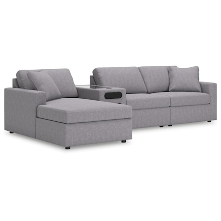 4-Piece Sectional With Chaise