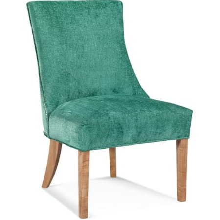 Upholstered Dining Chair with Nailhead Trim