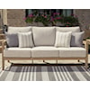 Ashley Furniture Signature Design Hallow Creek Outdoor Sofa with Cushion