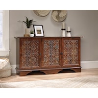 Traditional Three-Door Storage Cabinet with Adjustable Shelving