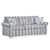 Shown in fabric 213-61 with pillow fabric 596-65 and Frost White finish. 