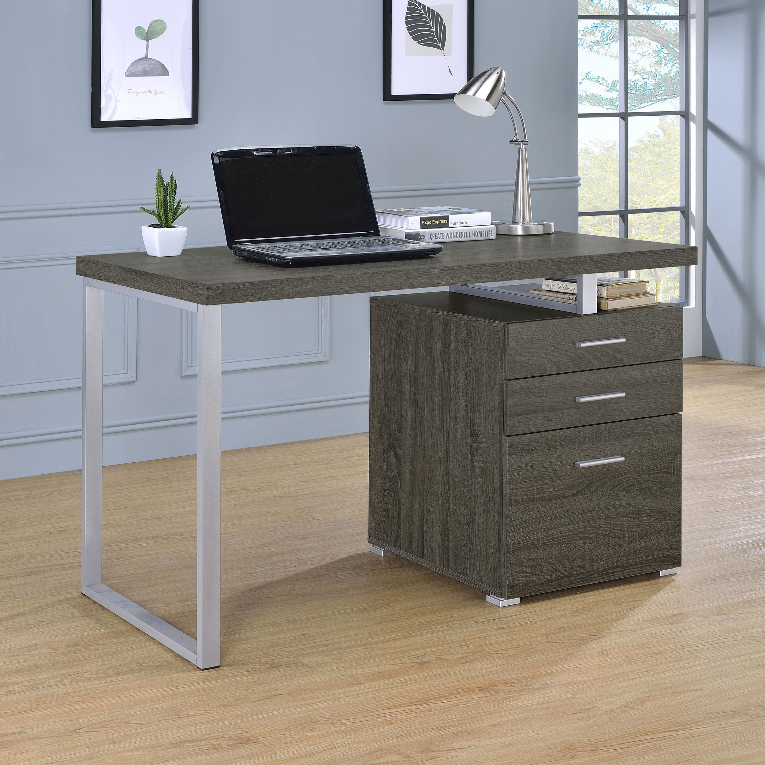 47-inch 3-drawer Office Computer Desk