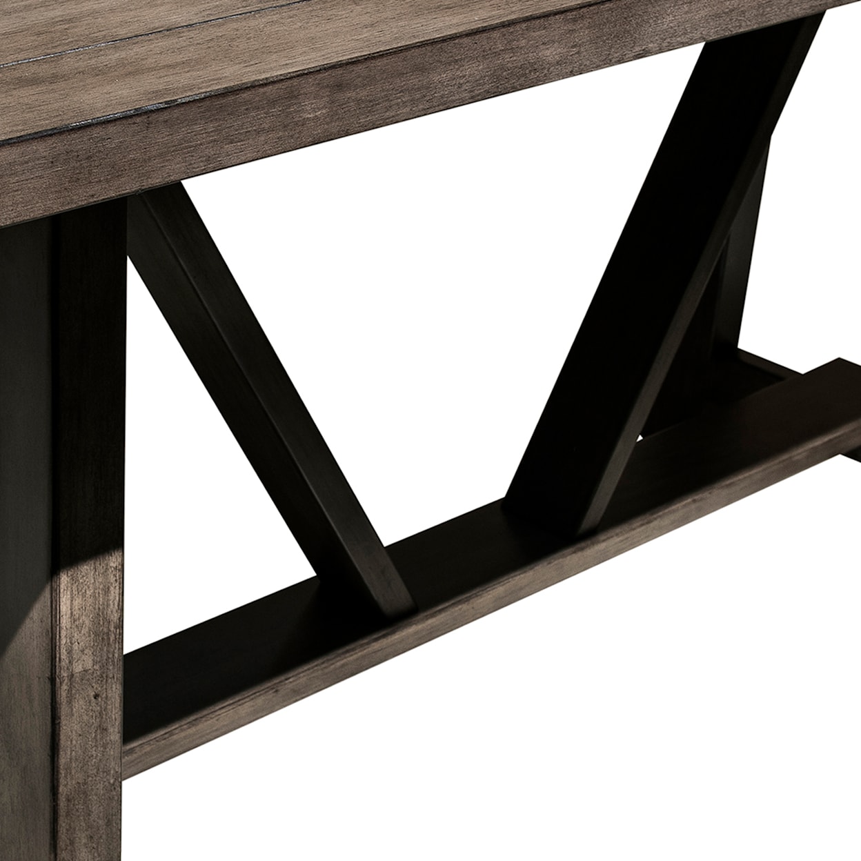 Accentrics Home Accents Trestle Style Dining Table