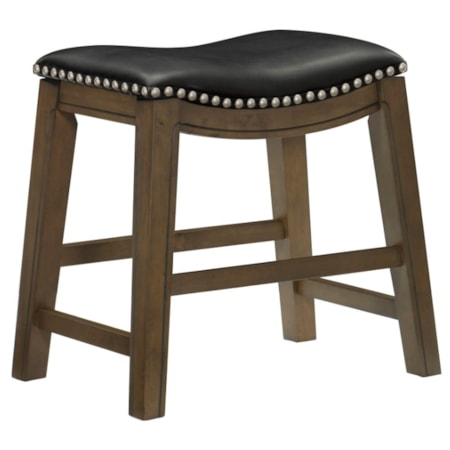 18" Upholstered Dining Stool