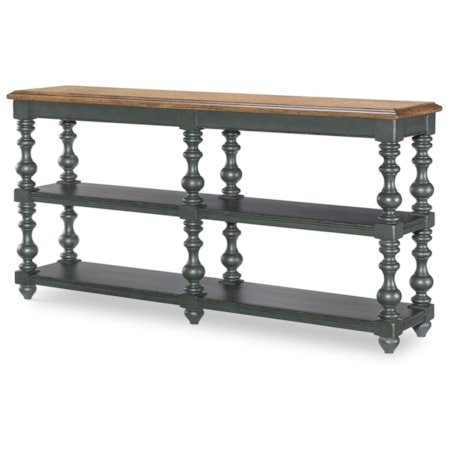 Turned Bobbin Leg Console Table