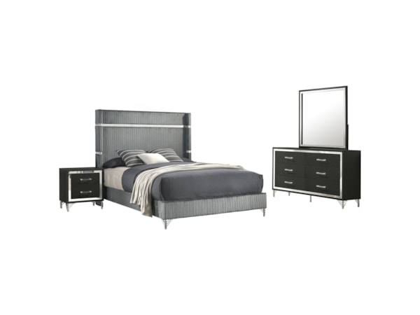 Lucia 4-piece Queen Bedroom Set and