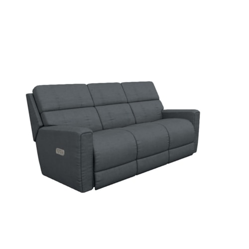 Contemproary Power Reclining Sofa W/ Headrest Lumbar